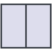 ENERGY-SAVING REHAU SYNEGO MD 1700x1500 mm ANTHRACITE_GREY_STRUKTURAL two-sided