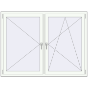 REHAU BRILLANT DESIGN 1600x1200 mm RAL 9016 Traffic white two-sided REHAU BRILLANT DESIGN 1600x1200 mm RAL 9016 Traffic white two-sided