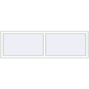BASE REHAU EURO 60 1800x550 mm RAL 9016 Traffic white two-sided