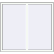 OPTIMUM REHAU EURO 70 1400x1300 mm RAL 9016 Traffic white two-sided