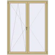 ALU STANDARD 72 1500x2000 mm RAL 1000 Green beige two-sided