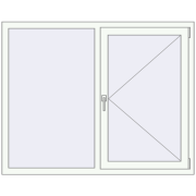 BASE REHAU EURO 60 1460x1160 mm RAL 9016 Traffic white two-sided BASE REHAU EURO 60 1460x1160 mm RAL 9016 Traffic white two-sided