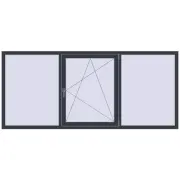 ENERGY-SAVING REHAU SYNEGO MD 2500x1100 mm ANTHRACITE_GREY_STRUKTURAL two-sided ENERGY-SAVING REHAU SYNEGO MD 2500x1100 mm ANTHRACITE_GREY_STRUKTURAL two-sided