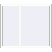 REHAU BRILLANT DESIGN 1400x1200 mm RAL 9016 Traffic white two-sided