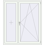 BASE REHAU EURO 60 1300x1500 mm RAL 9016 Traffic white two-sided BASE REHAU EURO 60 1300x1500 mm RAL 9016 Traffic white two-sided