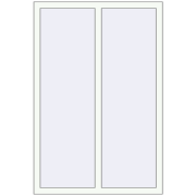 OPTIMUM REHAU EURO 70 1000x1500 mm RAL 9016 Traffic white two-sided