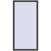 REHAU ARTEVO 900x1750 mm BASALT_GREY two-sided