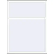 BASE REHAU EURO 60 1200x1600 mm RAL 9016 Traffic white two-sided
