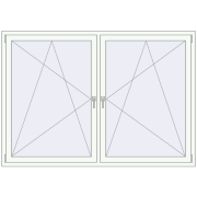 OPTIMUM REHAU EURO 70 2000x1400 mm RAL 9016 Traffic white two-sided