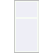 REHAU ARTEVO 700x1500 mm RAL 9016 Traffic white two-sided