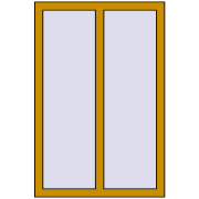 ALU STANDARD 72 800x1200 mm RAL 1005 Honey yellow two-sided
