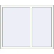 OPTIMUM REHAU EURO 70 1300x1070 mm RAL 9016 Traffic white two-sided