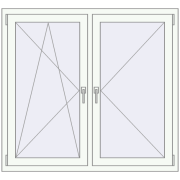 OPTIMUM REHAU EURO 70 1300x1200 mm RAL 9016 Traffic white two-sided OPTIMUM REHAU EURO 70 1300x1200 mm RAL 9016 Traffic white two-sided