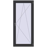 REHAU BRILLANT DESIGN 800x1800 mm ANTHRACITE_GREY_GLATT two-sided