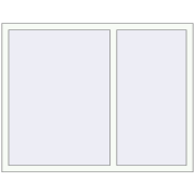 BASE REHAU EURO 60 1440x1120 mm RAL 9016 Traffic white two-sided