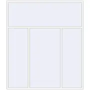 OPTIMUM REHAU EURO 70 2600x3000 mm RAL 9016 Traffic white two-sided