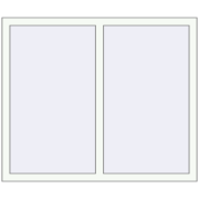 OPTIMUM REHAU EURO 70 1300x1050 mm RAL 9016 Traffic white two-sided