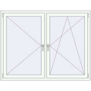 OPTIMUM REHAU EURO 70 1600x1250 mm RAL 9016 Traffic white two-sided OPTIMUM REHAU EURO 70 1600x1250 mm RAL 9016 Traffic white two-sided